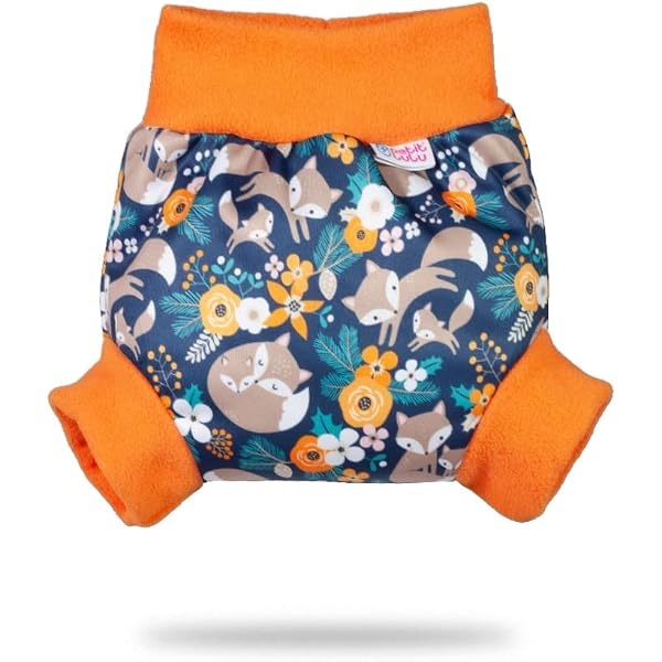 Shorty PUL Petit Lulu Taille L – Culotte De Protection Étanche Réutilisable, Lavable, Avocado – Couches Lavables Bébé