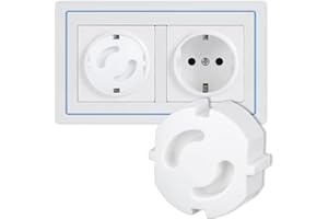 tao pipe 20 Stück Steckdosen Kindersicherung, Steckdosenschutz zum Stecken, Steckdose Kindersicherung, Babysicherung Steckdose, Steckdosensicherung