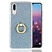 Produktbild Coolmi Weicher Fall Shiny Glitter Schutzhülle Ultradünner TPU-Ring Handy-Fall stoßsicherer TPU-Stoßfall für Huawei P20 Blau