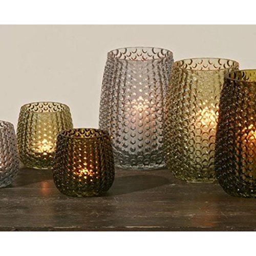 Preisvergleich Produktbild Glas Windlicht Optik so H19cm