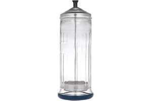 Anself Professional Salon Barber Disinfection Jar Sterilization Container Sanitizer Glass Manicure Disinfection Cup for Hairdressing Tools