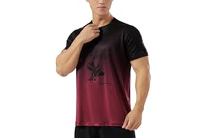 GYMAPE Uomini Palestra Fitness Atletica Asciugatura Rapida Traspirante Muscolo in Esecuzione T-Shirt