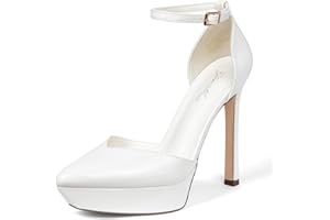 DELONIX REGIA Décolleté con Tacco Alto da Donna: Tacco da 13 cm con Plateau, Cinturino alla Caviglia, Scarpe da Festa, Sandali, Fibbia Regolabile, Nero, 36-41 EU