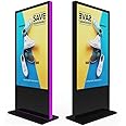 Touch Screen Kiosk-Digital Hyper Kiosk Display Screen Information Kiosk Advertising Digital Signage Interactive Touch Screen Kiosk System w/LCD Built-in Media Player-65inch