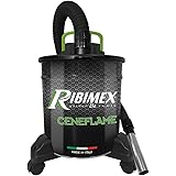 RIBIMEX - Aspiracenere elettrico con Filtro_HEPA Ceneflame, 18 L, 1200 W - PRCEN007 - Multicolore