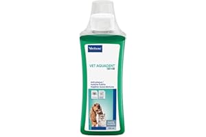 Virbac Aquadent Anti-Plaque Vet Aquadent pour Chat Chien Cheval 250 ml