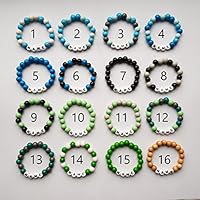 💙 Perlenarmband für Baby und Kind mit Namen Gravur in Blau | Namensarmband Taufarmband Geburtsarmband Baby Armband mit Namen Gravur KOSTENLOSER VERSAND