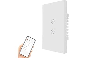 Interruttore Touch WIFI 2 Gang Jinvoo Smart Wall Switch Compatibile con Alexa Echo e Google Assistant certificato CE ROHS