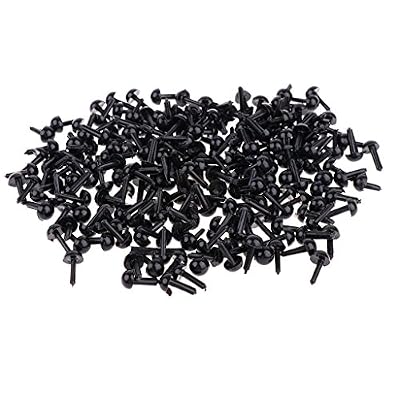 Homyl 200 / Set Yeux de Sécurité en Plastique Pour Poupées Réparation - 3 mm / 4 mm / 5 mm / 6 mm - 5 MM