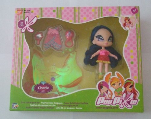 PopPixie (Complete Set of 4) Doll Magical Sets. 12cm Amore, Chatta, Lockette & Cherie. (Winx Club Pixies!)