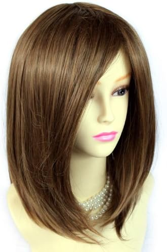 Faceframe Dark Brown mix Blonde Medium Wig Bob Style Ladies Wigs UK