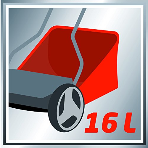 Einhell Hand-Rasenmäher (für bis zu 150 m², Mähspindel mit 5 Stahlmessern, stufenlose Schnitthöhenverstellung, Grasfangkorb) – Bild 6