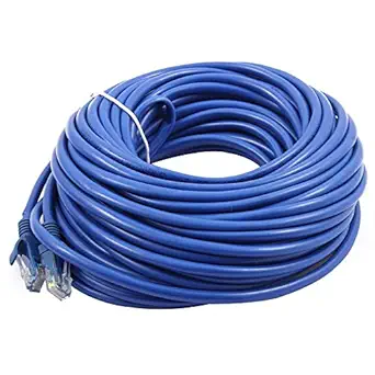 TERABYTE 20 Meter LAN Cable CAT5/5E Ethernet Cable Network Cable Internet Cable RJ45 LAN Wire High Speed Patch Cable Computer Cord (Blue)