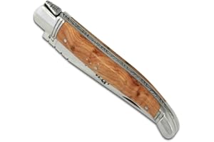 Laguiole Actiforge - Couteau Laguiole Manche en bois de genévrier et mitres en inox