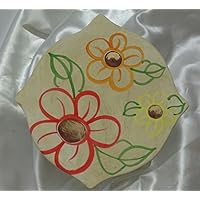 Ligne de fleurs rouges trivet en céramique