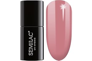 Semilac Extend - Smalto UV LED 5 in 1, 818 Brown Pink, 7 ml, innovativo e dal colore intenso (beige)