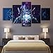 Produktbild HNBDH Leinwanddrucke 5 Stücke Dota Spiel Poster Leinwand Wandkunst Phantom Assassin Bilder Malerei Moderne Kunstwerk Wand-Dekor Drucken Kein Rahmen (Größe C)