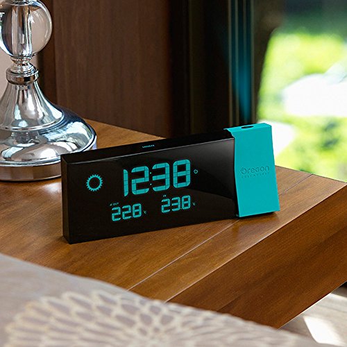 Oregon BAR 223PN Projection Clock - Blue/Black