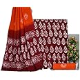 NISHIRE Women's Rajasthani Jaipuri Cotton Battik Print Hand Dyed Ethnic Daily Festival Office Suits Set Dress Material