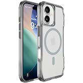 BUFF LABS iPhone 17 ile Uyumlu Octa Shield Kılıf, Kablosuz Şarj Uyumlu, Darbe &Ouml;nleyici, Tam Koruma (A&ccedil;ık Gri)