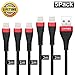 Produktbild iPhone Ladekabel, Vipfan Lightning auf USB Kabel – 5 Ladekabel im Paket, 3x1 m + 2x1.8 m, geeignet für iPhonex 8 Plus/7 Plus/6 Plus/5/Air Pro/SE/iPod/iPad Mini (Schwarz)