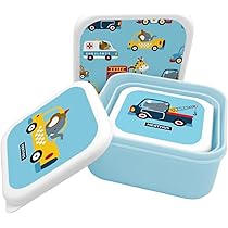 NERTHUS FIH 1326 Children's Stackable Containers, Pack of 3 Containers NERTHUS FIH 1326 Children's Stackable Containers, Pack of 3 Containers