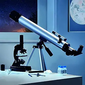 Jukkre Telescopes for Adults,50/600mm Astronomical Refractor Telescope,Telescope with Tripod And 3X Barlow Lens,Stargazing Getting Started,Perfect for Beginners