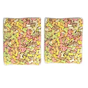 UNICORN Freshly Baked Original Mixed Chicken Biscuits Chicken, Egg, Strawberry, Milk 1 kg Dry Dog Biscuits Young, Adult, Senior Dog Food (Mix, 2 KG)