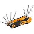 Tolsen 8PCS FOLDING TORX HEX KEY SET T9, T10, T15, T20, T25, T27, T30, T40