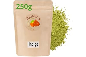 Indigo Pure 250 g (indigofera tinctoria) pulver växtfärg naturligt färgämne för mörkt hår