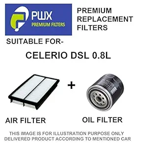 PWX Air Filter + Oil Filter For Celerio Diesel 0.8 L