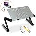 Produktbild QUICKCOOL Laptop Notebook Riser Ständer w/belüftet Aluminium Legierung Oberfläche und faltbare Verstellbare Beine für 11,6, 13,3, 15,4 und 43,2 cm Apple MacBook/Pro/Air/Retina Display. Inklusive Smartphone Eingabestift