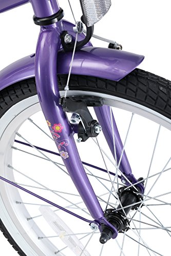 BIKESTAR® Premium Kinderfahrrad für sichere und sorgenfreie Spielfreude ab 6 Jahren ★ 20er Classic Edition ★ Candy Lila & Diamant Weiß - 9