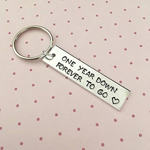 BlueHawkDesignsOne Year Down, Forever To Go Keychain