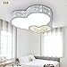 Produktbild Heart-shaped LED-Deckenleuchte modernen minimalistischen Wohnzimmer Speisekinderschlafzimmer, Macht Eisen Acryl 18-36w Druckknopfschalter , white , 30W 500*90MM