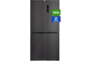 CHIQ CCD503NEIBE Réfrigérateur Américain, Multi-Portes 503 L, Inverter Compressor, No Frost, Multiple Airflow Care, Panneau tactile, Hauteur 177,5 cm, Longueur 85,3 cm, Profondeur 69,8 cm