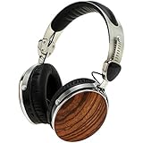 Symphonized Wraith 2.0 Bluetooth Headphones | Wood Wireless Over-ear Earphones with Mic | 3.5mm Cable Included for Wired Use (Zebra)