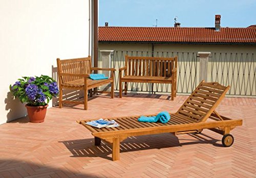 Preisvergleich Produktbild Kinderbett Garten Teakholz Carloforte