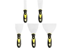 ULWSY Raschietti per vernice per carta da parati, 5 pezzi di raschietto per vernice riempitivo set di strumenti per la rimozione della vernice decorativa fai-da-te