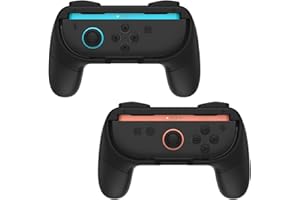 NBCP Joy-Con Grip Switch2 Game Grip Switch2 Joy-Con Grip Ergonomic Bracket Switch2 Controller Grip Non-slip Comfortable Touch Easy to Install and Disassemble (black)