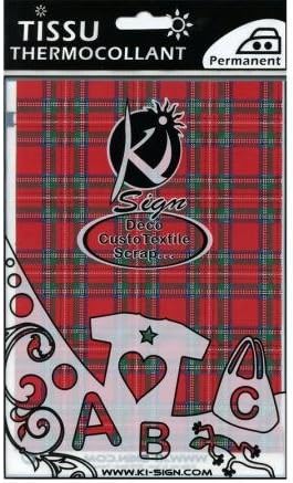 Hot Fix Iron Transfer Sheet Fashion 15 x 20 cm 1 Pc. SCOT, Tartan
