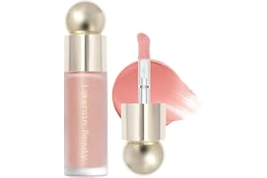 DUOFFANNY Liquid Blush Soft Cream Face Blush, Long-lasting Blendable Liquid Blusher Lightweight Moisturizing Beauty Makeup for Cheeks, Natural Looking Matte Finish Dewy Skin Tint (#01 Bliss)