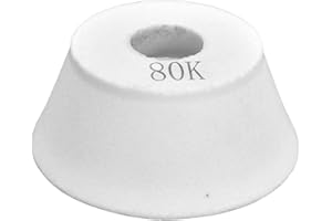 AGATIGE Muela abrasiva de copa de corindón blanco, amoladora de cerámica de alta dureza en forma de cuenco 75 * 32 * 20 mm(80#)
