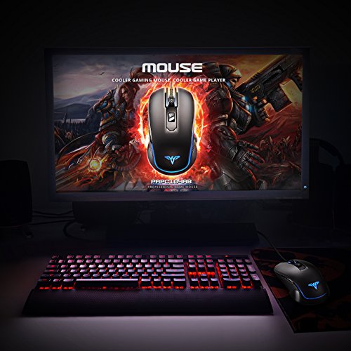  Nueva Versi  n  TopElek Rat  n Gaming Programable   ptico 5500 dpi 6 Bot  n LED RGB con 16 Millones Colores para Gamer Profesional  Dise  o Ergon  mico y Ambidiestro-Compatibilidad Universal-S  per C  modo