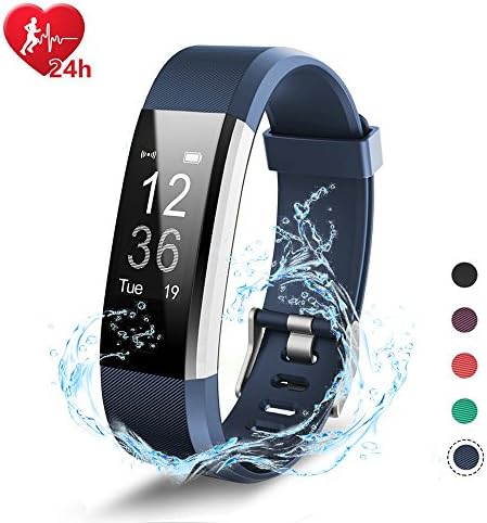 icoco Fitness Tracker, Smart Bracelet Smartband Sport Wristband Pedometer Activity Tracker Calorie Counter Smart Watch for iOS and Android Smartphone.