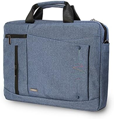 Tiratti 15.6 Inch Nylon Cross Body Messenger Laptop Sleeve, Case, Hand and Shoulder Bag for Laptops, Computers, Tablets, Macbooks, Ultrabooks and Netbooks, Harvest Blue