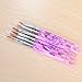 6Pcs Different Size Acrylic Nail Art Design Brush Set (NO.2,4,6,8,10,12)