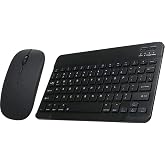 Mk-4 Kablosuz Ergonomik Apple-Android-Windows Manyetik Tablet Kılıf Uyumlu Klavye Mouse Kiti(T&uuml;rk&ccedil;e Q Klavye) Siyah