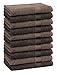 Produktbild Betz 10er Pack Gästehandtücher Set Gästetuch 100% Baumwolle Größe 30x50 cm Handtuch Premium Farbe Dunkel Braun & Nuss Braun