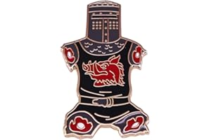INSTITIZER Adventure Comedy Enamel Lapel Pin Python and Grail Badge Pin Black Knight Brooch Pin Movie Peripheral Pin Jewelry Gifts